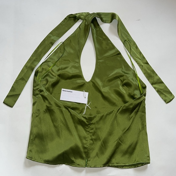 NWT Reformation Paris Silk Top - Picture 5 of 8